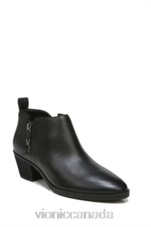 Vionic Cecily Black Waterproof Tumbled Leather Ankle Boots 4642661498Vionic canada sale