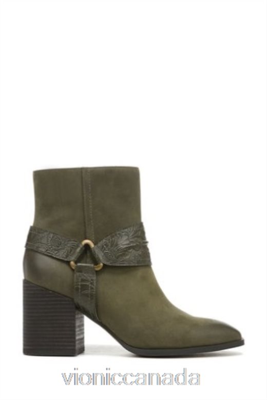 Vionic Olive Oil Nubuck Green Carnelia Ankle Boots 4642661633Vionic shoes calgary