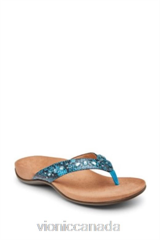 Vionic Aqua Blue Lucia Thong Toe Post Sandals 4642661569Vionic canada sale