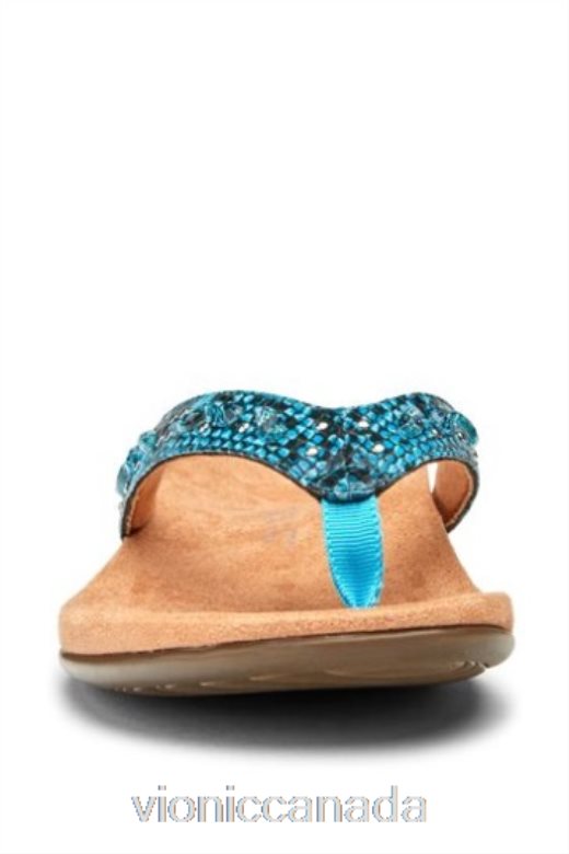 Vionic Aqua Blue Lucia Thong Toe Post Sandals 4642661569Vionic canada sale