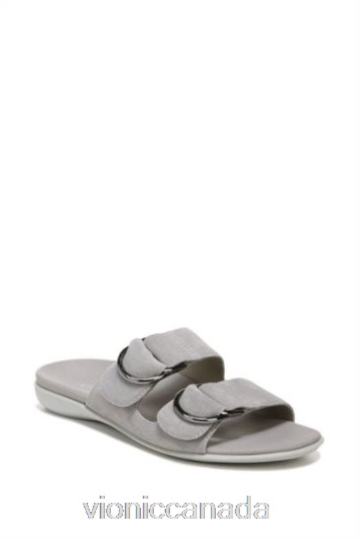 Vionic Grey Corlee Slider Sandals 4642661536Vionic boots canada