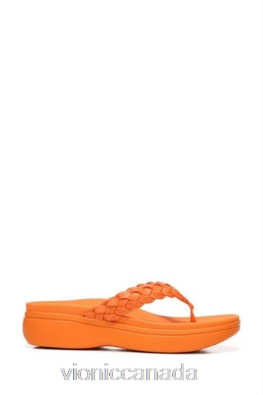 Vionic Yellow Kenji Thong Wedge Sandals 4642661628Vionic canada shoes