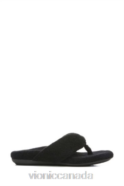 Vionic Lydia Black Terry Slippers 4642661575Vionic canada