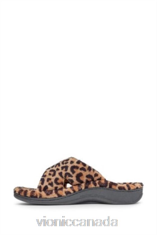 Vionic Soft Natural Leopard Relax Slider Slippers 4642661578Vionic boots canada
