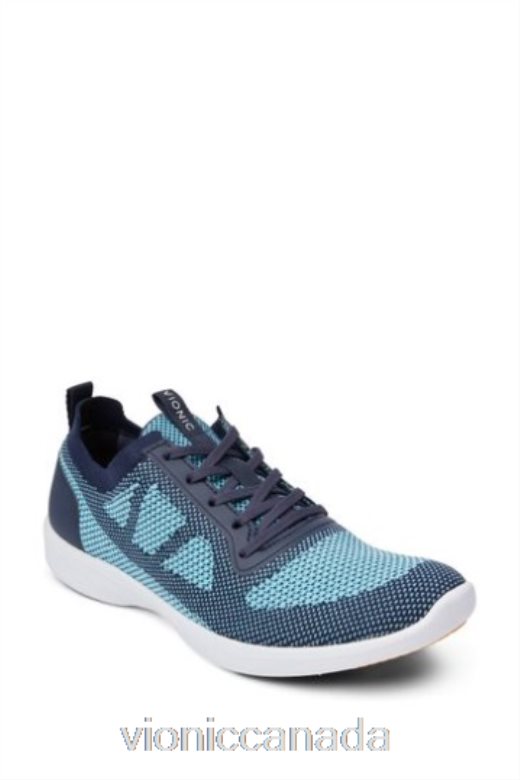 Vionic Blue Lenora knit Lace Up Trainers New 4642661670Vionic canada sale