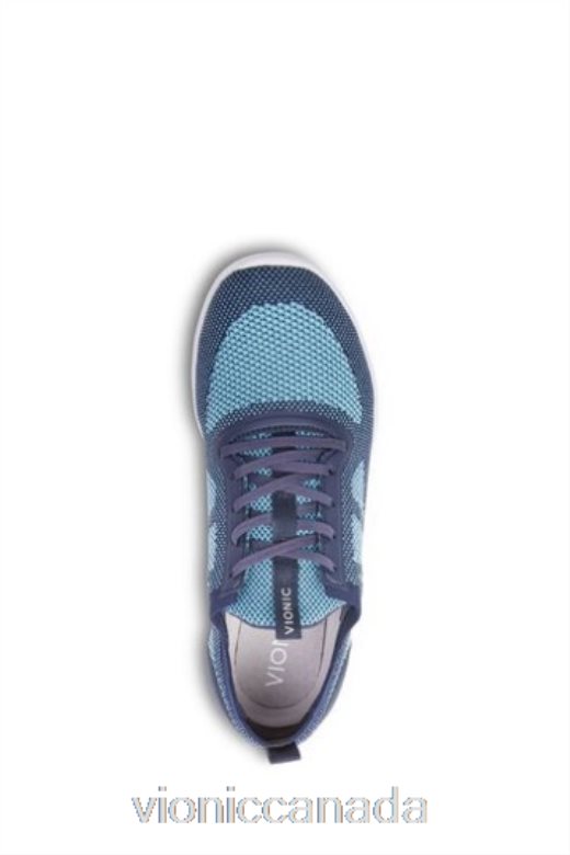 Vionic Blue Lenora knit Lace Up Trainers New 4642661670Vionic canada sale