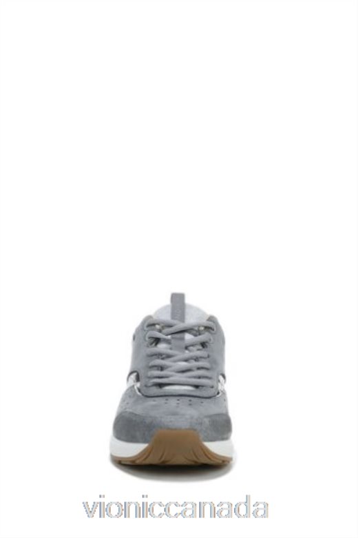 Vionic Grey Vapor/Charcoal Nubuck Nova Lace Up Trainers 4642661540Vionic canada
