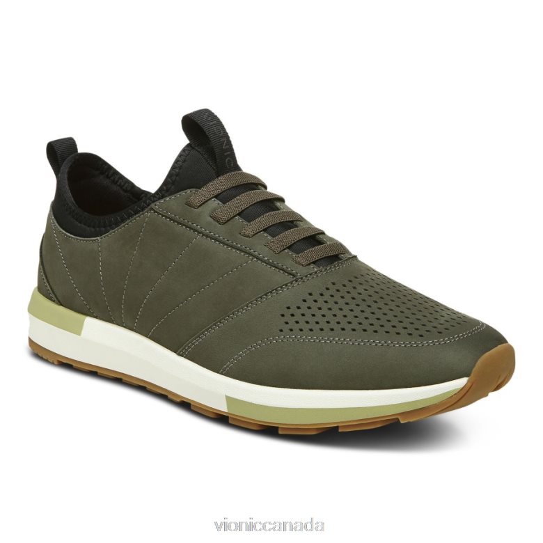 Vionic Trent Sneaker 4642661467 Olive Nubuck Vionic canada