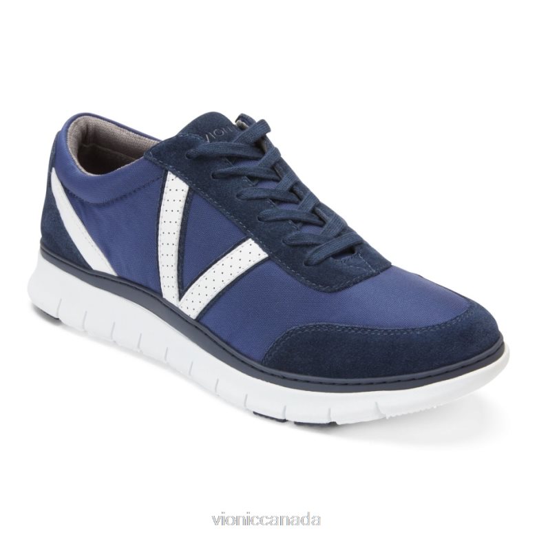 Vionic Ansel Trainer 46426639 Navy Vionic shoes calgary