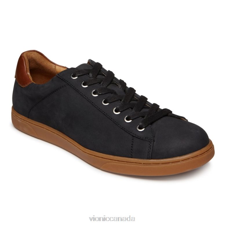 Vionic Baldwin Lace Up Casual Trainer 46426645 Black Nubuck Vionic sneakers
