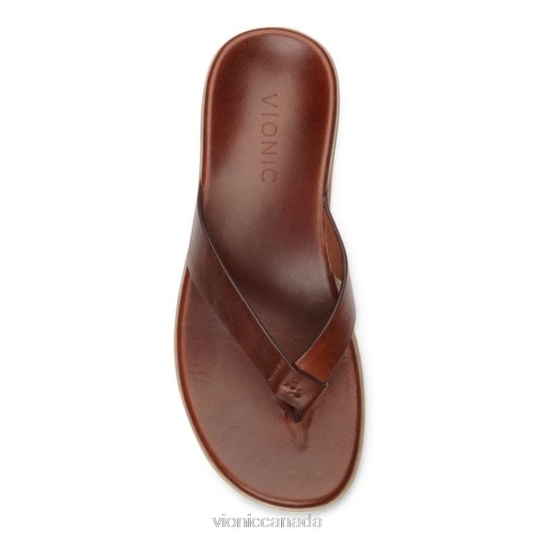Vionic Elijah Toe Post Sandal 4642661453 Brown Vionic canada shoes