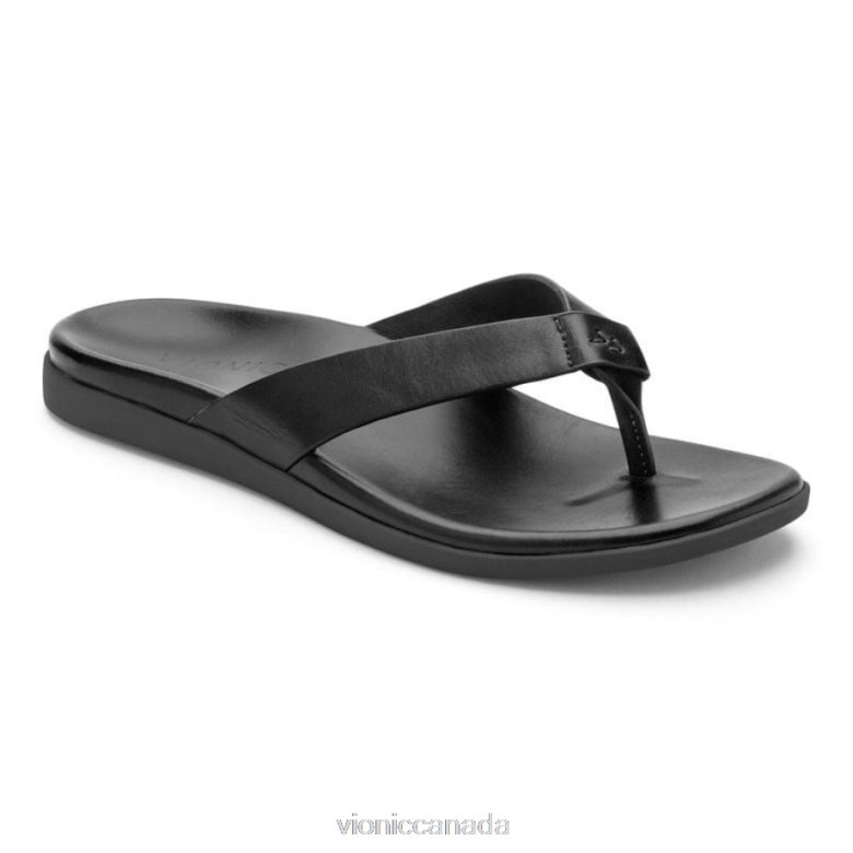 Vionic Elijah Toe Post Sandal 4642661454 Black Vionic canada sale