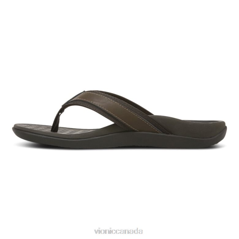 Vionic Men\'s Tide Toe Post Sandal 4642661447 Brown Vionic canada