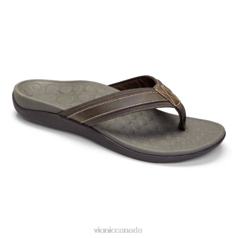 Vionic Men's Tide Toe Post Sandal 46426622 Brown Vionic calgary