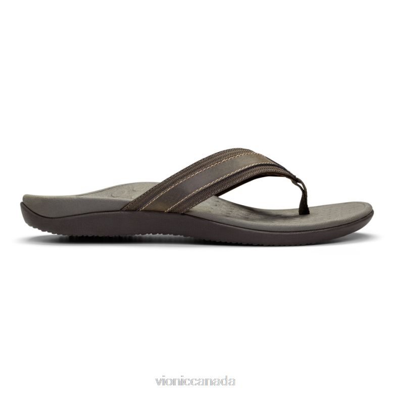 Vionic Men\'s Tide Toe Post Sandal 46426622 Brown Vionic calgary