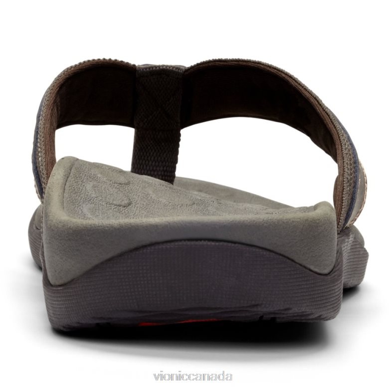 Vionic Men\'s Tide Toe Post Sandal 46426622 Brown Vionic calgary