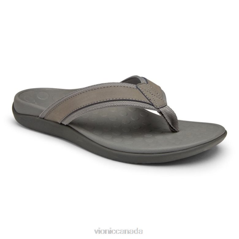 Vionic Men's Tide Toe Post Sandal 46426624 Charcoal Vionic sandals canada