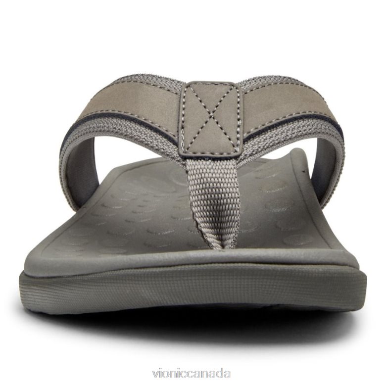 Vionic Men\'s Tide Toe Post Sandal 46426624 Charcoal Vionic sandals canada