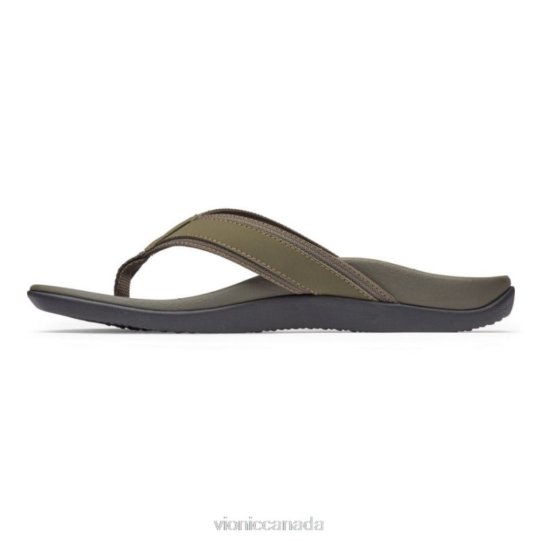 Vionic Men\'s Tide Toe Post Sandal 46426625 Olive Vionic sneakers