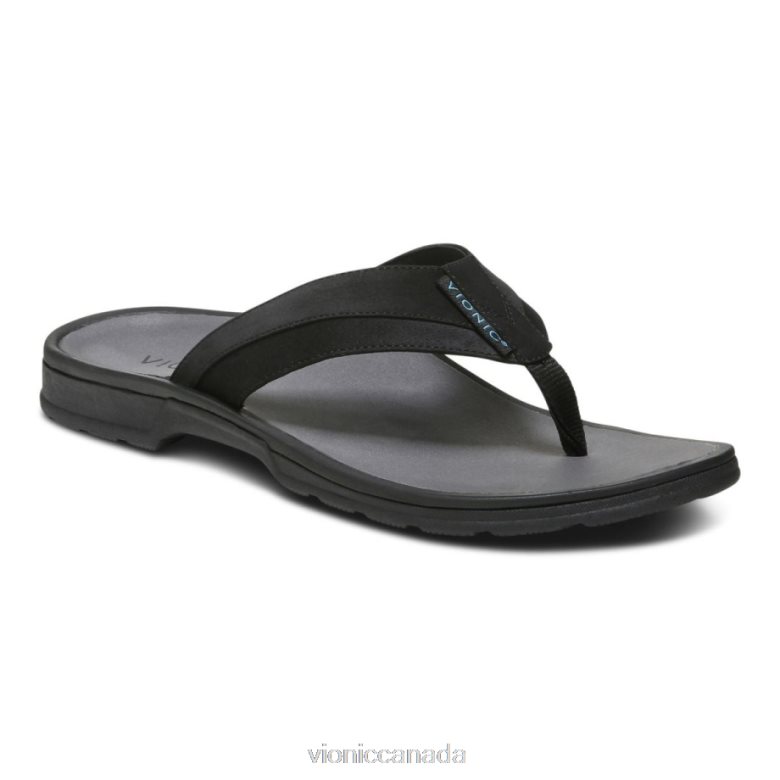 Vionic Wyatt Toe Post Sandal 4642661441 Black Vionic calgary