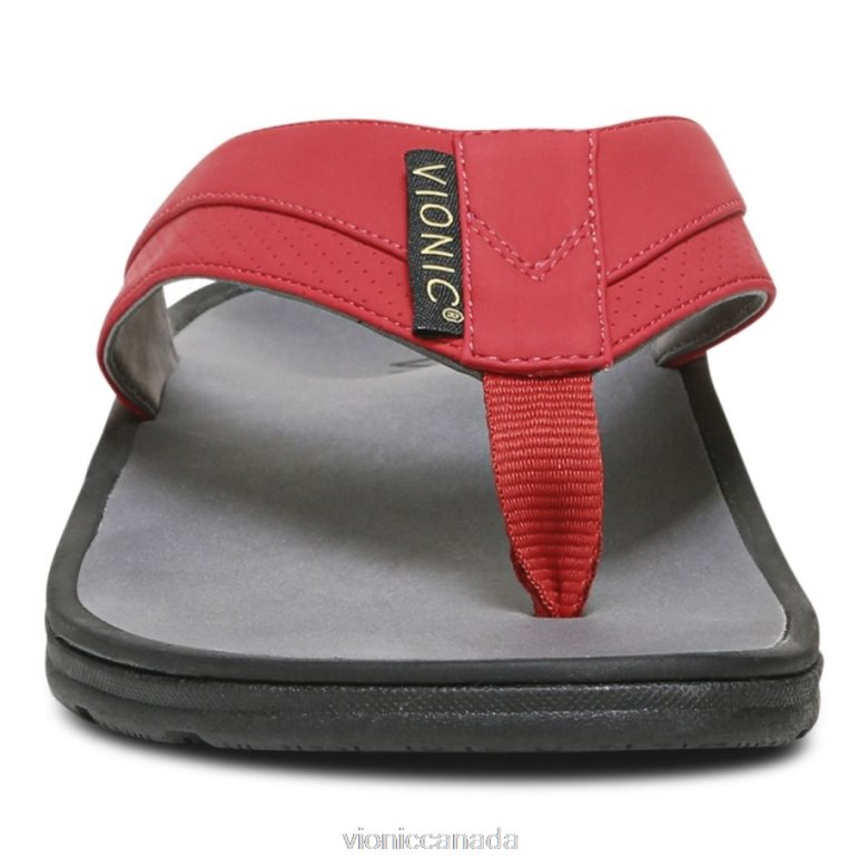 Vionic Wyatt Toe Post Sandal 4642661442 Red Vionic shoes calgary