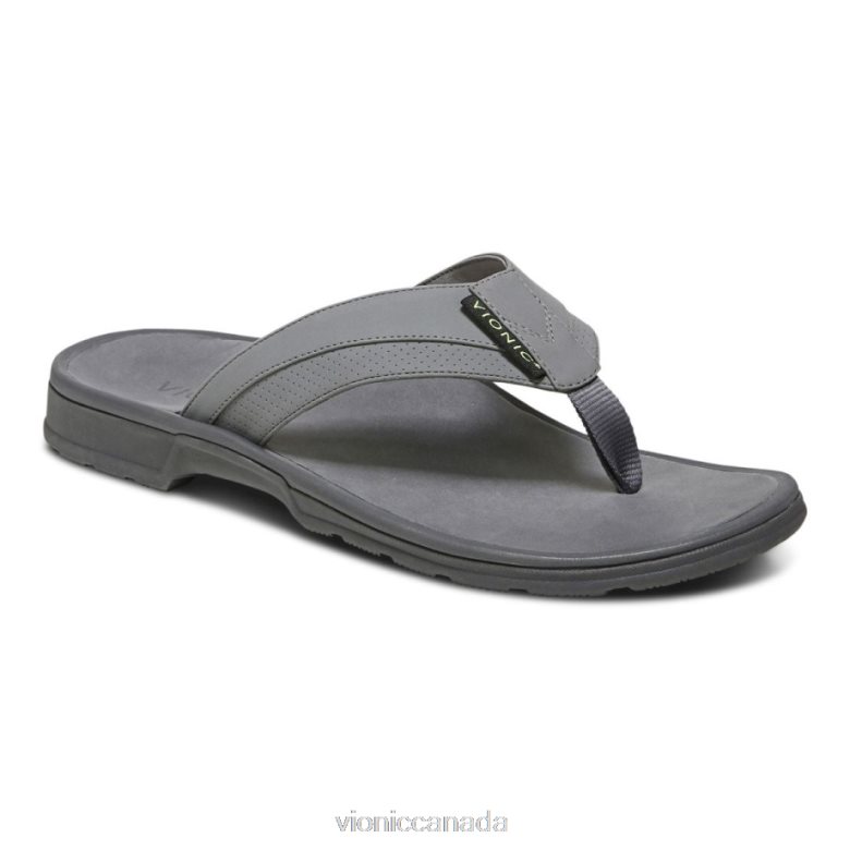 Vionic Wyatt Toe Post Sandal 4642661444 Charcoal Vionic sneakers