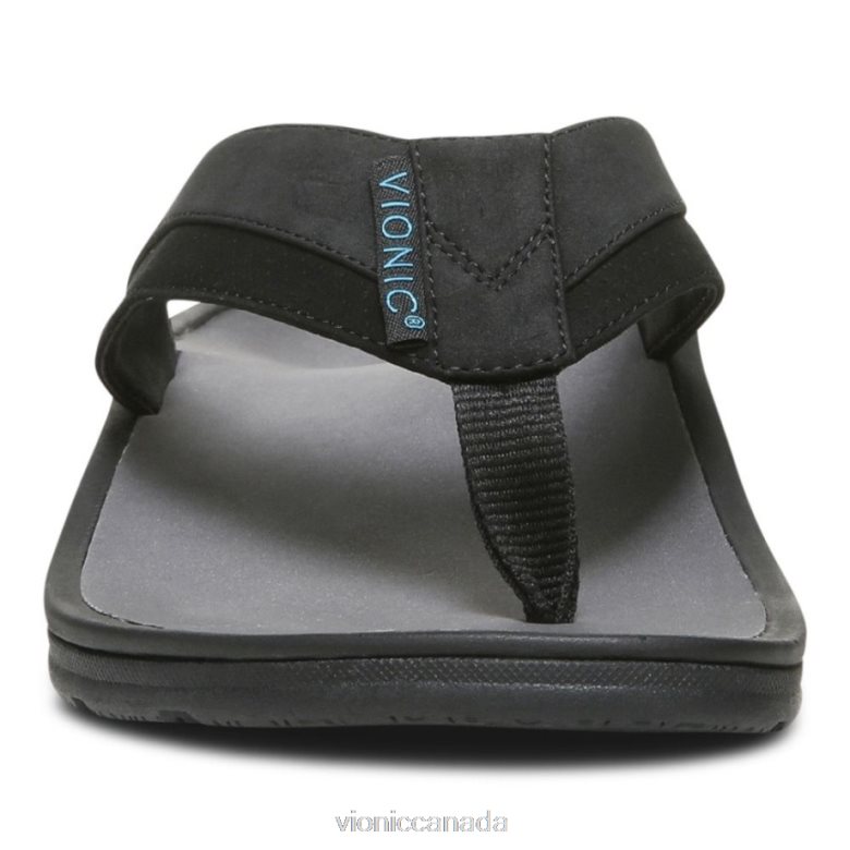 Vionic Wyatt Toe Post Sandal 464266635 Black Vionic canada shoes