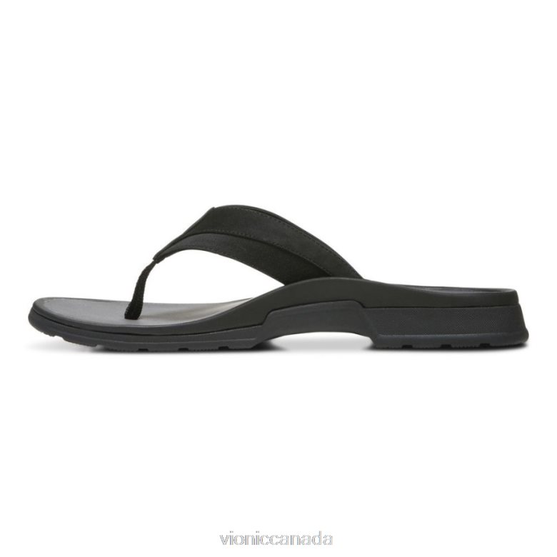 Vionic Wyatt Toe Post Sandal 464266635 Black Vionic canada shoes
