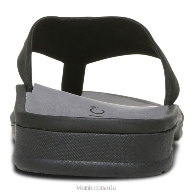 Vionic Wyatt Toe Post Sandal 464266635 Black Vionic canada shoes