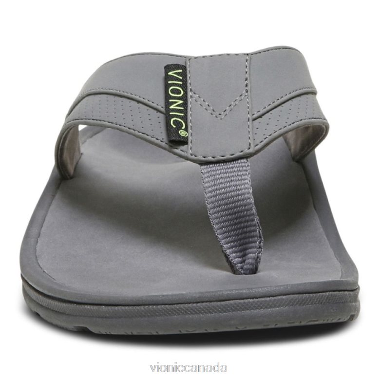 Vionic Wyatt Toe Post Sandal 464266636 Charcoal Vionic canada sale
