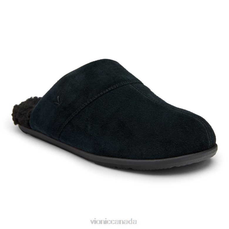 Vionic Alfons Mule Slipper 4642661483 Black Suede Vionic canada shoes