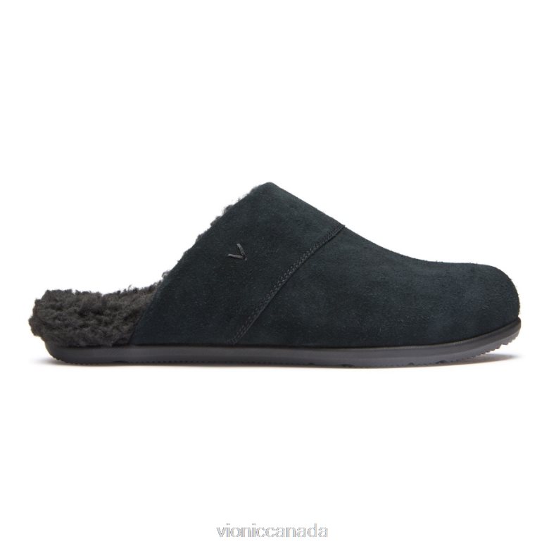 Vionic Alfons Mule Slipper 4642661483 Black Suede Vionic canada shoes