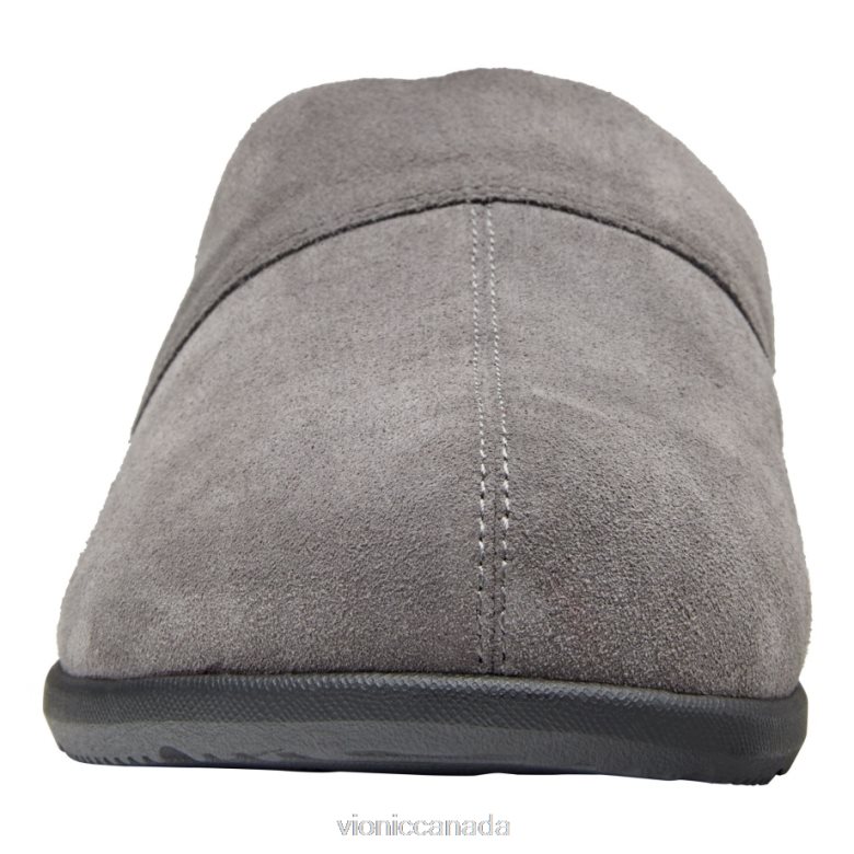 Vionic Alfons Mule Slipper 4642661484 Charcoal Suede Vionic canada sale