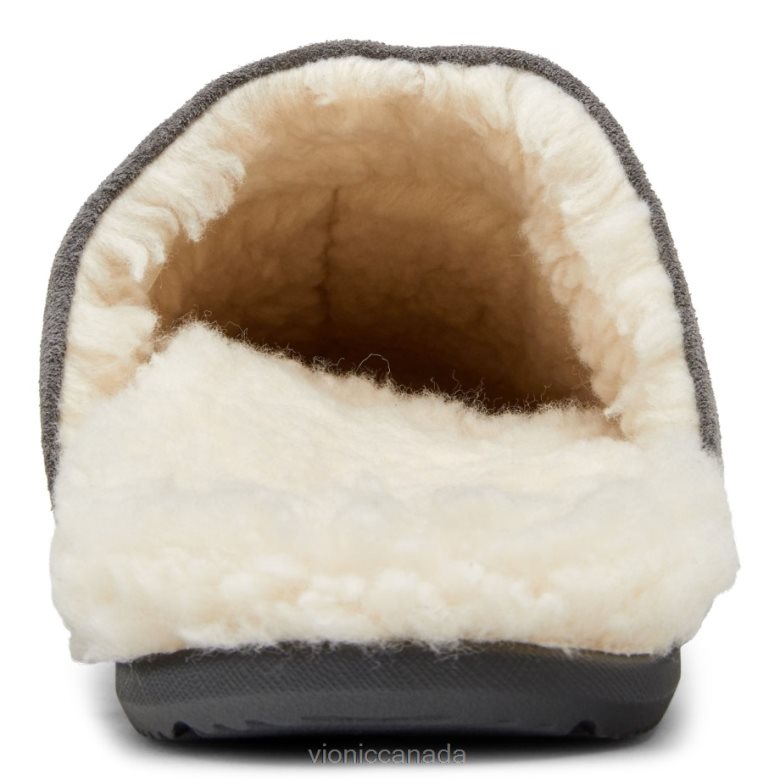 Vionic Alfons Mule Slipper 4642661484 Charcoal Suede Vionic canada sale