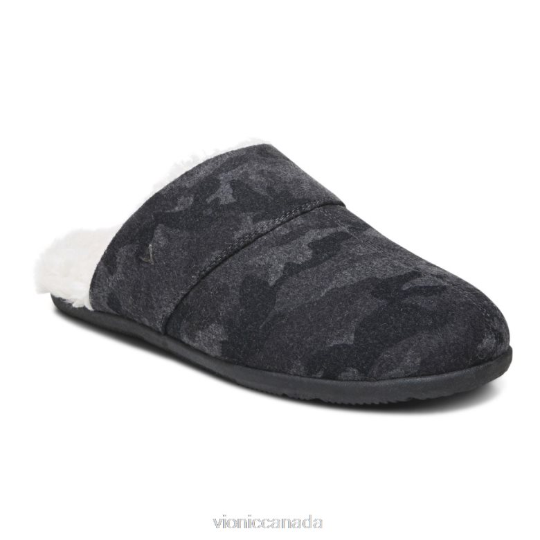 Vionic Alfons Mule Slipper 4642661486 Dark Shadow Camo Vionic boots canada