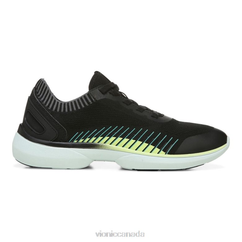 Vionic Embolden Sneaker 464266975 Black Pale Lime Vionic shoes calgary