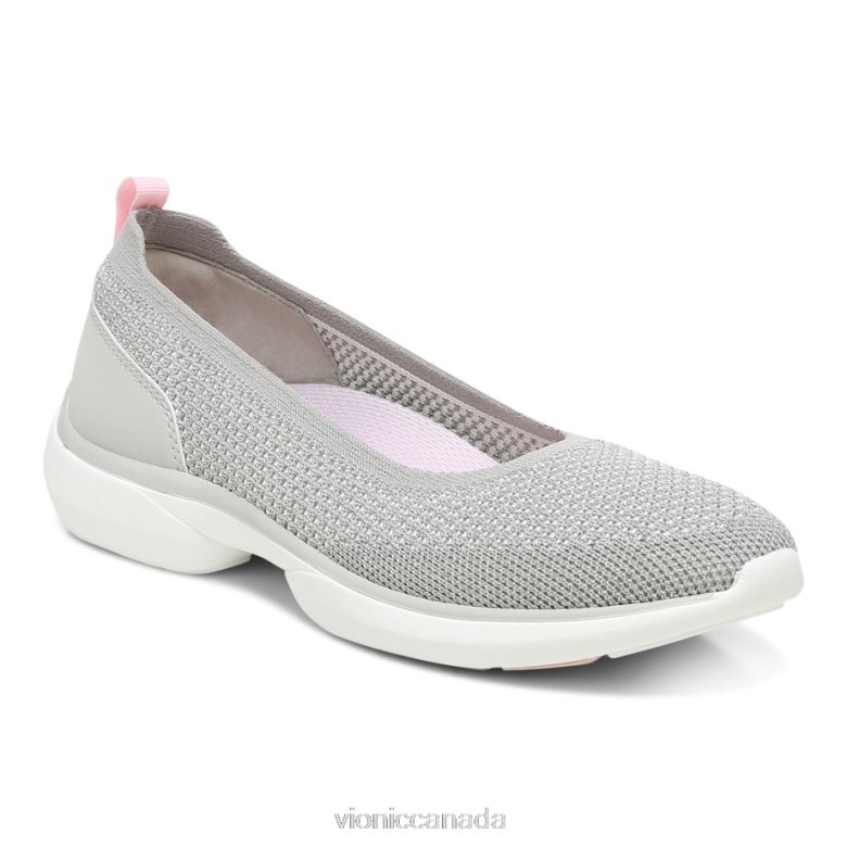 Vionic Kallie Slip on Sneaker 4642661032 Grey Metallic Vionic sandals canada