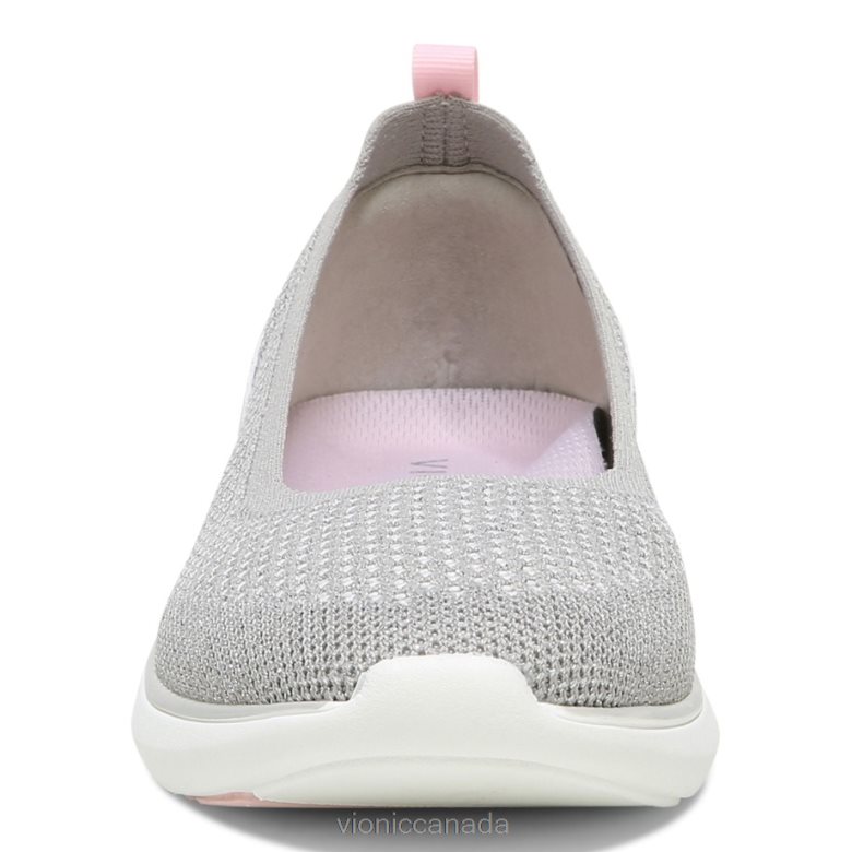 Vionic Kallie Slip on Sneaker 4642661032 Grey Metallic Vionic sandals canada