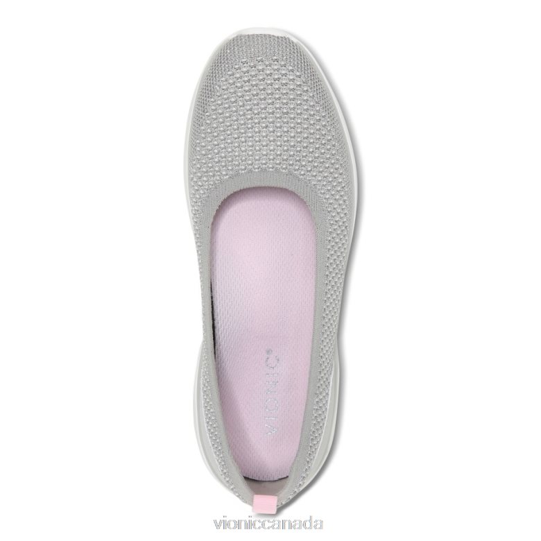 Vionic Kallie Slip on Sneaker 4642661032 Grey Metallic Vionic sandals canada