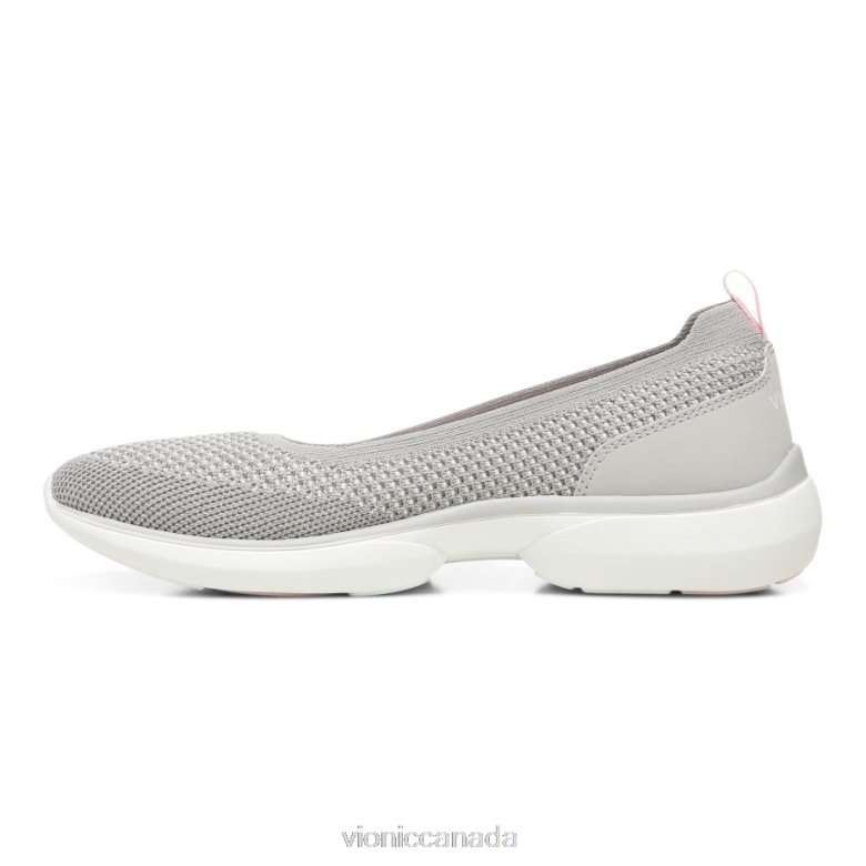 Vionic Kallie Slip on Sneaker 4642661032 Grey Metallic Vionic sandals canada
