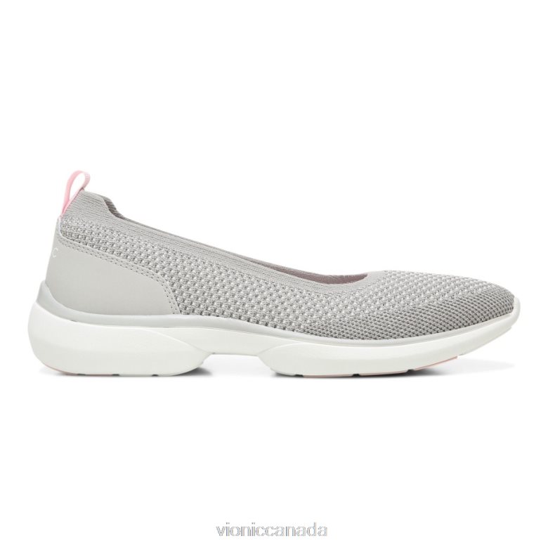 Vionic Kallie Slip on Sneaker 4642661032 Grey Metallic Vionic sandals canada