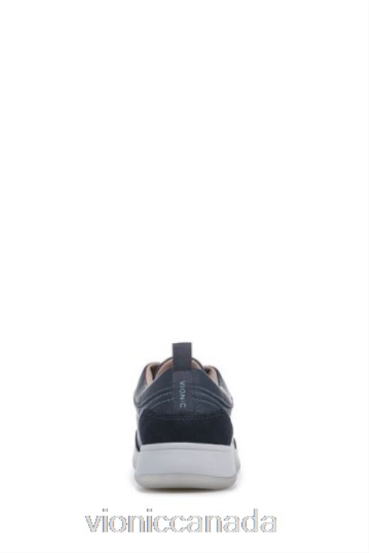 Vionic Nyla Navy Blue Tumbled Leather Lace Up Shoes 4642661577Vionic calgary