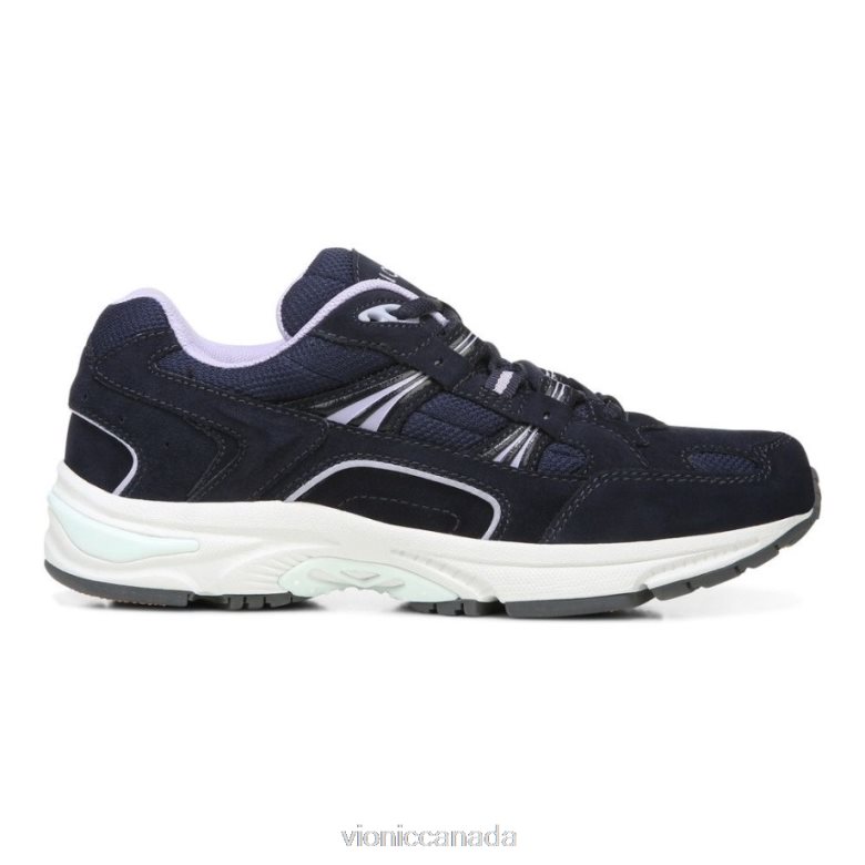 Vionic Walker Classic Trainer 464266251 Navy/Purple Heather Vionic shoes calgary