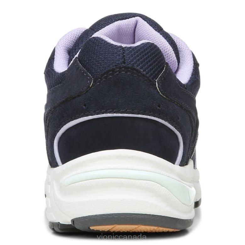 Vionic Walker Classic Trainer 464266251 Navy/Purple Heather Vionic shoes calgary