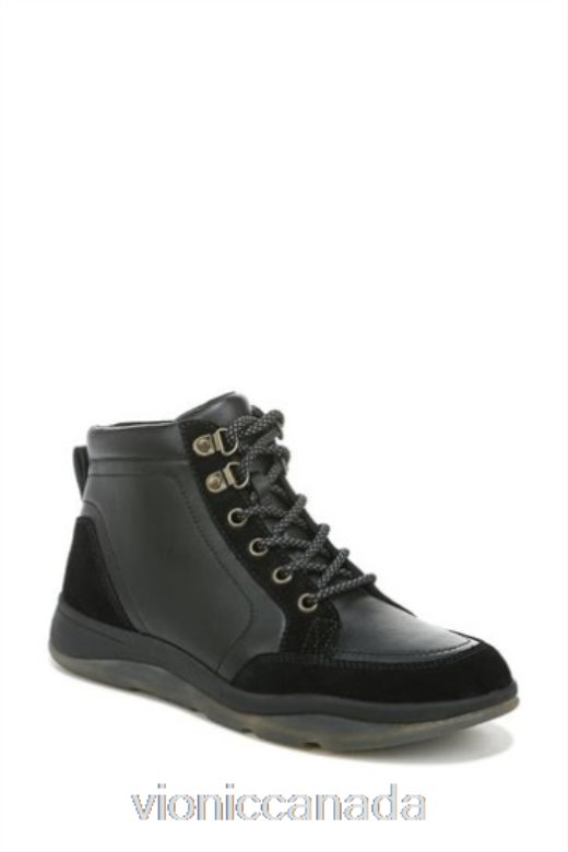 Vionic Whitley Black Leather Chukka High Tops 4642661573Vionic boots canada