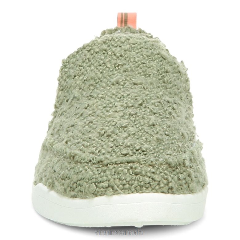Vionic Beach Malibu Slip on Sneaker: Boucle 4642661071 Army Green Boucle Vionic shoes calgary