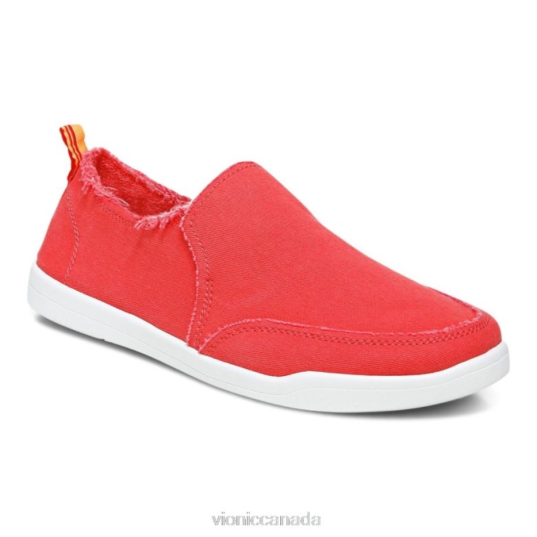Vionic Beach Malibu Slip on Sneaker: Canvas 4642661074 Poppy Canvas Vionic canada shoes