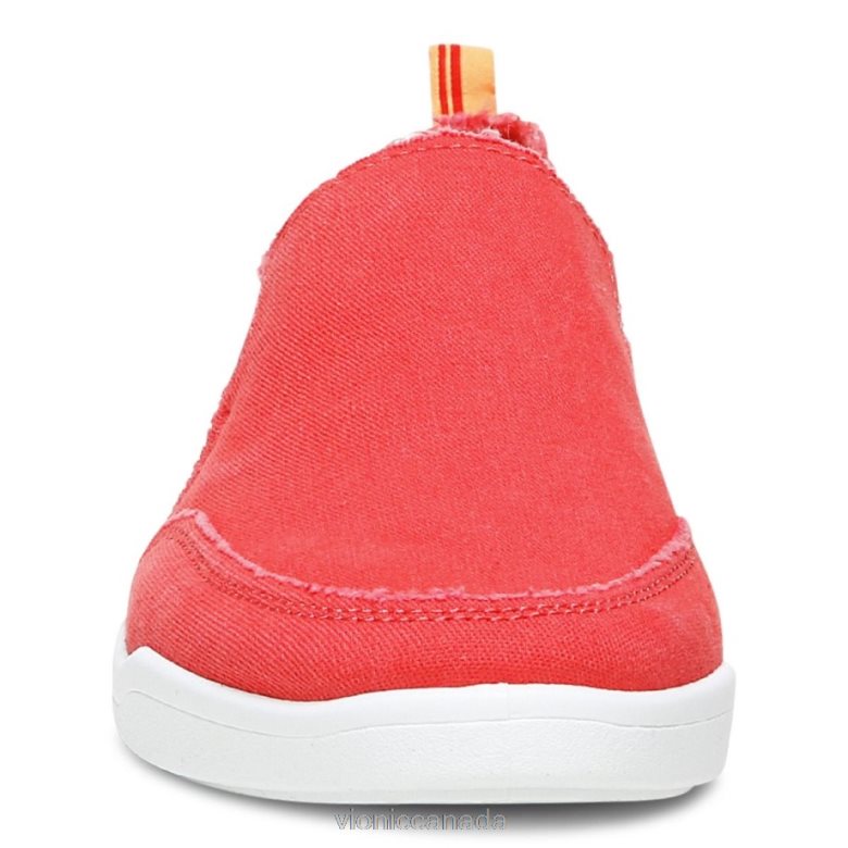 Vionic Beach Malibu Slip on Sneaker: Canvas 4642661074 Poppy Canvas Vionic canada shoes