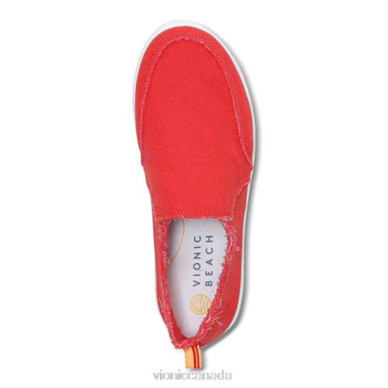 Vionic Beach Malibu Slip on Sneaker: Canvas 4642661074 Poppy Canvas Vionic canada shoes