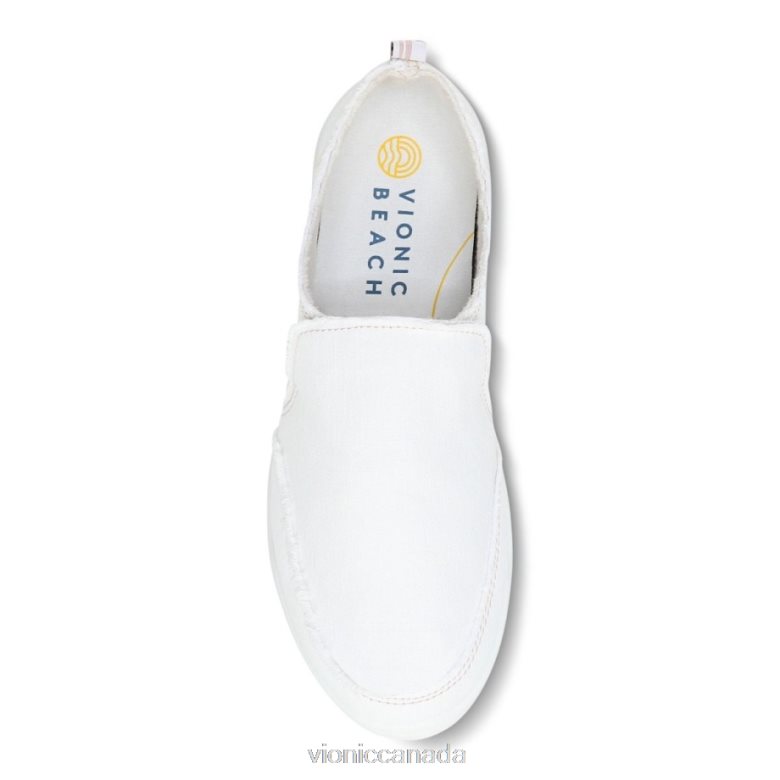 Vionic Beach Malibu Slip on Sneaker: Canvas 4642661075 Cream Canvas Vionic canada sale